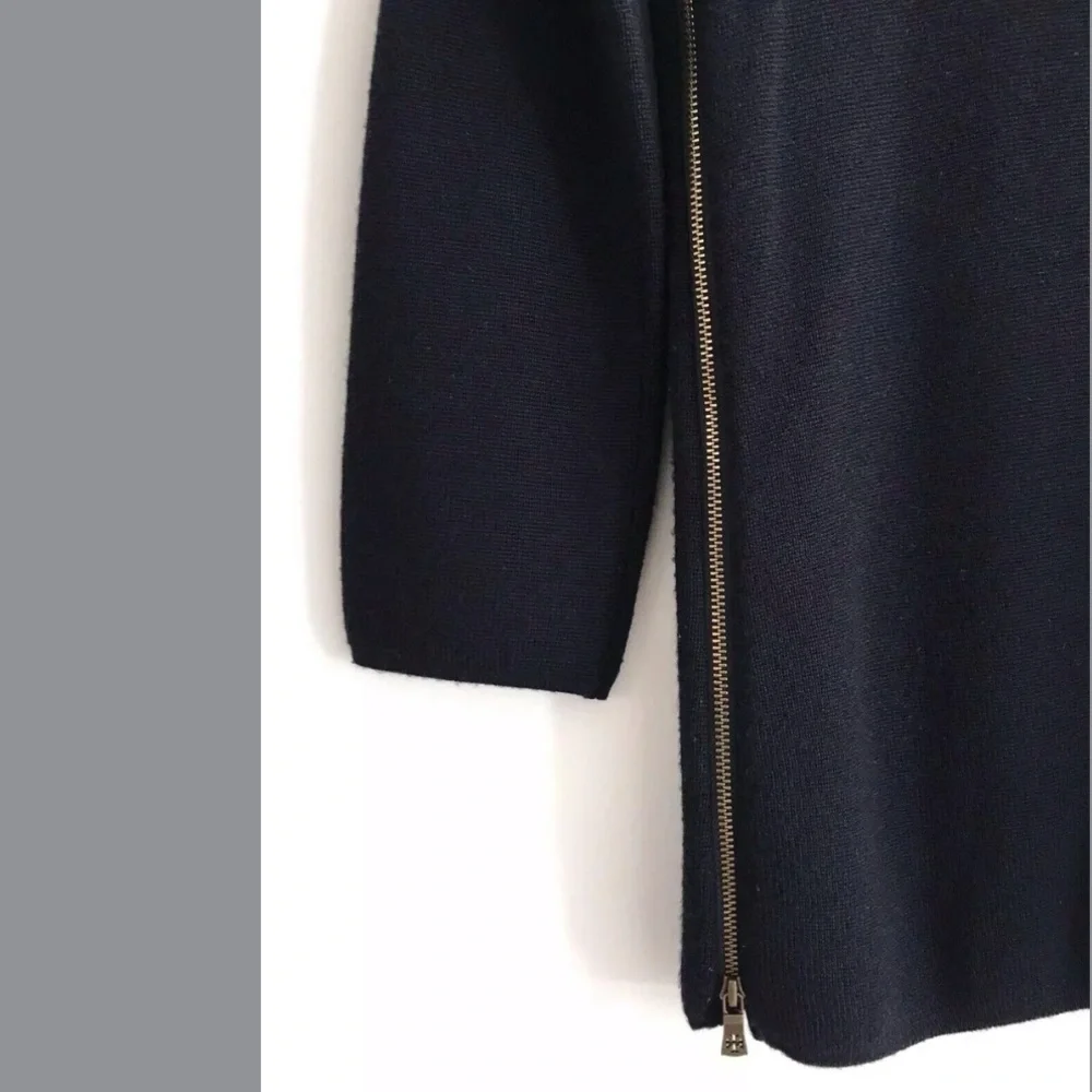 Tory Burch | Rylie Womens Side Zip Wool Sweater